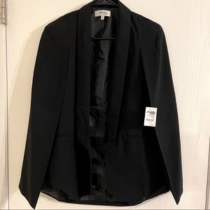 Charlotte Russe sleeveless cape blazer size L